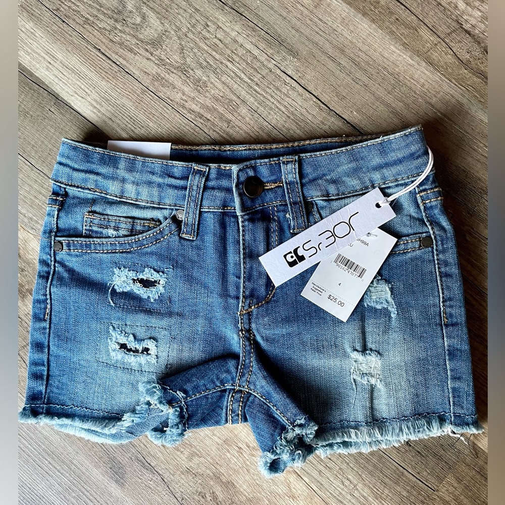Girls Joe’s Jeans Shorts, NWT, size 4, denim jean shorts